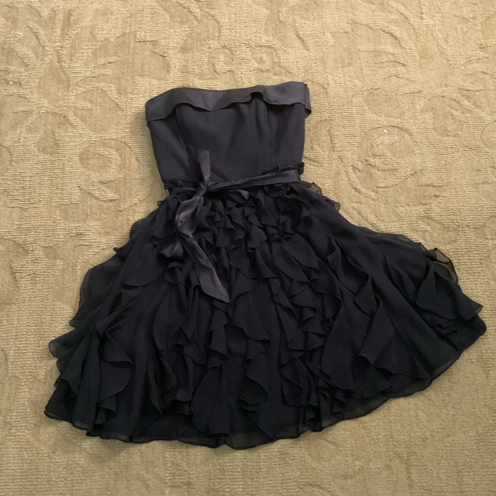 GUC White House Black Market strapless dress, size 2, black